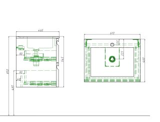 Мебельная раковина Aquatek AQ0460-00 61 см